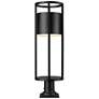 5_Z-Lite Luca 29 3/4" High Black LED Outdoor Pier Mount Light more views