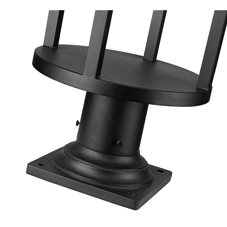 Image 6 Z-Lite Luca 29 3/4" High Black LED Outdoor Pier Mount Light more views