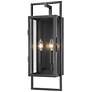 2_Z-Lite Lucian 2 Light Outdoor Wall Sconce in Black