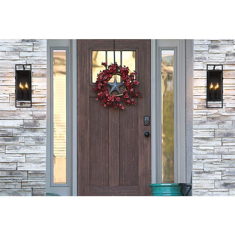 Image 4 Z-Lite Lucian 2 Light Outdoor Wall Sconce in Black more views