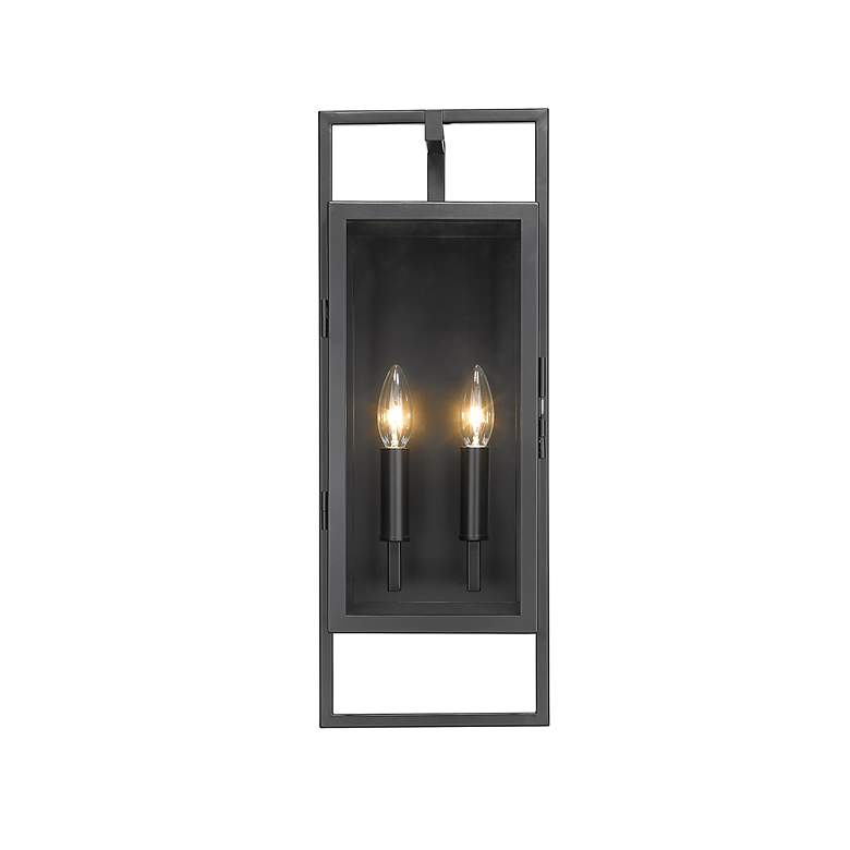 Image 5 Z-Lite Lucian 2 Light Outdoor Wall Sconce in Black more views