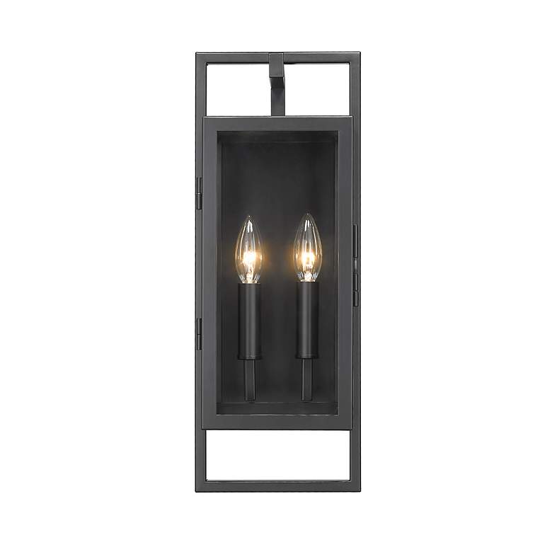 Image 5 Z-Lite Lucian 2 Light Outdoor Wall Sconce in Black more views