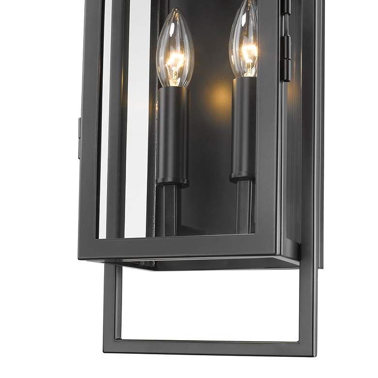Image 7 Z-Lite Lucian 2 Light Outdoor Wall Sconce in Black more views