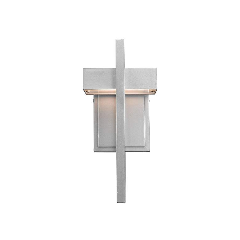 Image 6 Z-Lite Luttrel 11 3/4" High Silver LED Outdoor Wall Light more views