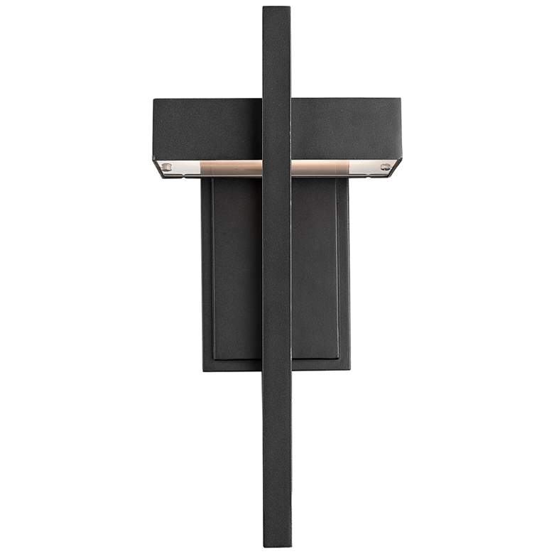 Image 5 Z-Lite Luttrel 15" High Black LED Outdoor Wall Light more views