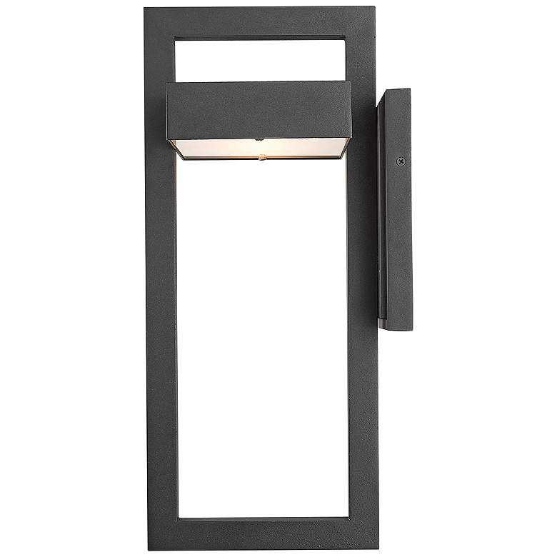 Image 4 Z-Lite Luttrel 18" High Black LED Outdoor Wall Light more views