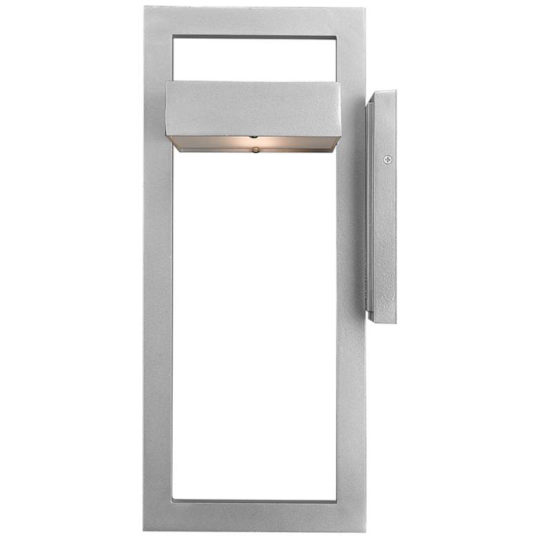 Image 4 Z-Lite Luttrel 18" High Silver LED Outdoor Wall Light more views
