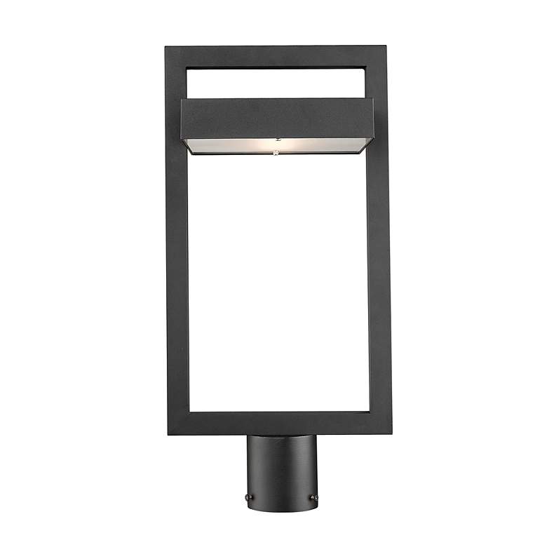 Image 2 Z-Lite Luttrel 21 3/4" High Black LED Outdoor Post Light more views