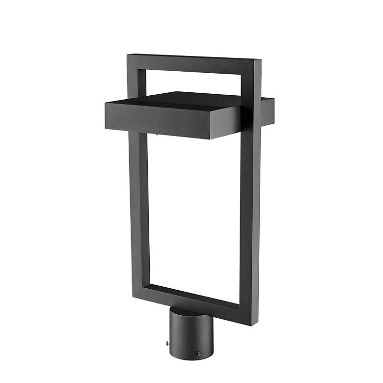 Image 4 Z-Lite Luttrel 21 3/4" High Black LED Outdoor Post Light more views
