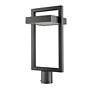 5_Z-Lite Luttrel 21 3/4" High Black LED Outdoor Post Light more views