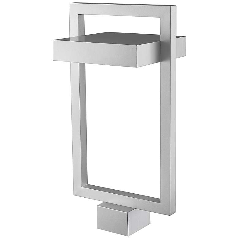 Image 4 Z-Lite Luttrel 24.25" High Silver Finish LED Outdoor Post Mount Light more views
