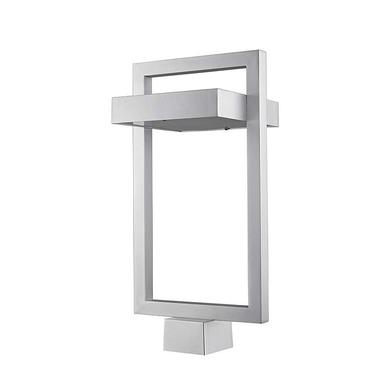 Image 6 Z-Lite Luttrel 24.25" High Silver Finish LED Outdoor Post Mount Light more views