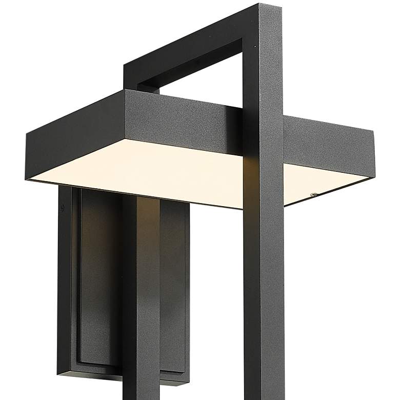 Image 2 Z-Lite Luttrel 25" High Black LED Outdoor Wall Light more views