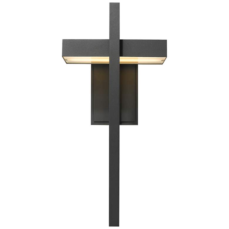 Image 5 Z-Lite Luttrel 25" High Black LED Outdoor Wall Light more views