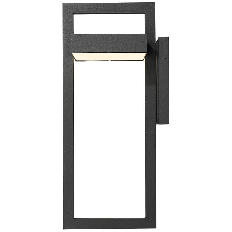 Image 6 Z-Lite Luttrel 25 inch High Black LED Outdoor Wall Light more views