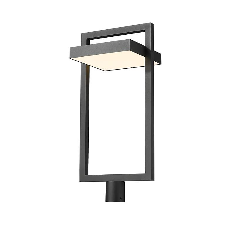 Image 3 Z-Lite Luttrel 30 1/2" High Black LED Outdoor Post Light more views