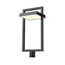 3_Z-Lite Luttrel 30 1/2" High Black LED Outdoor Post Light more views