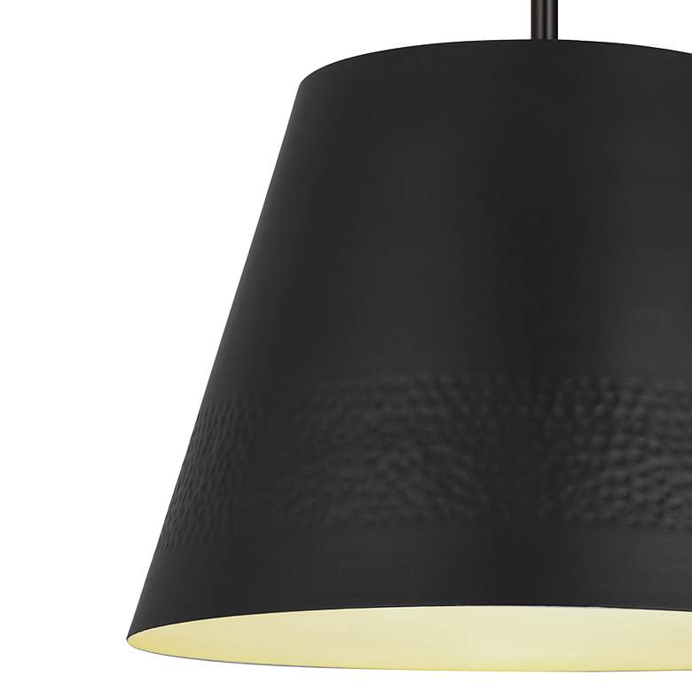 Image 5 Z-Lite Maddox 18" Wide Modern Matte Black Cone Pendant Light more views