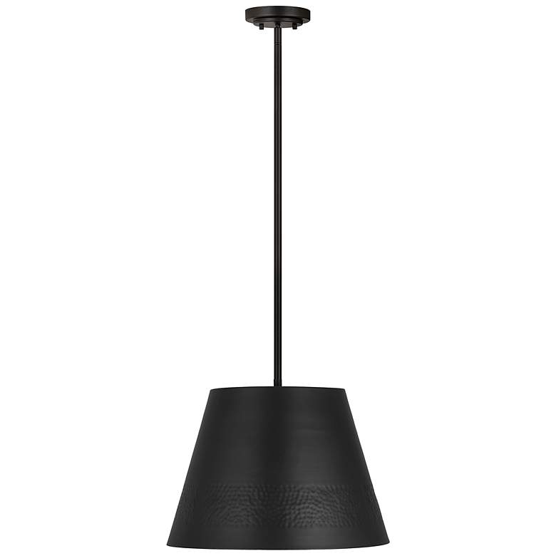 Image 7 Z-Lite Maddox 18" Wide Modern Matte Black Cone Pendant Light more views