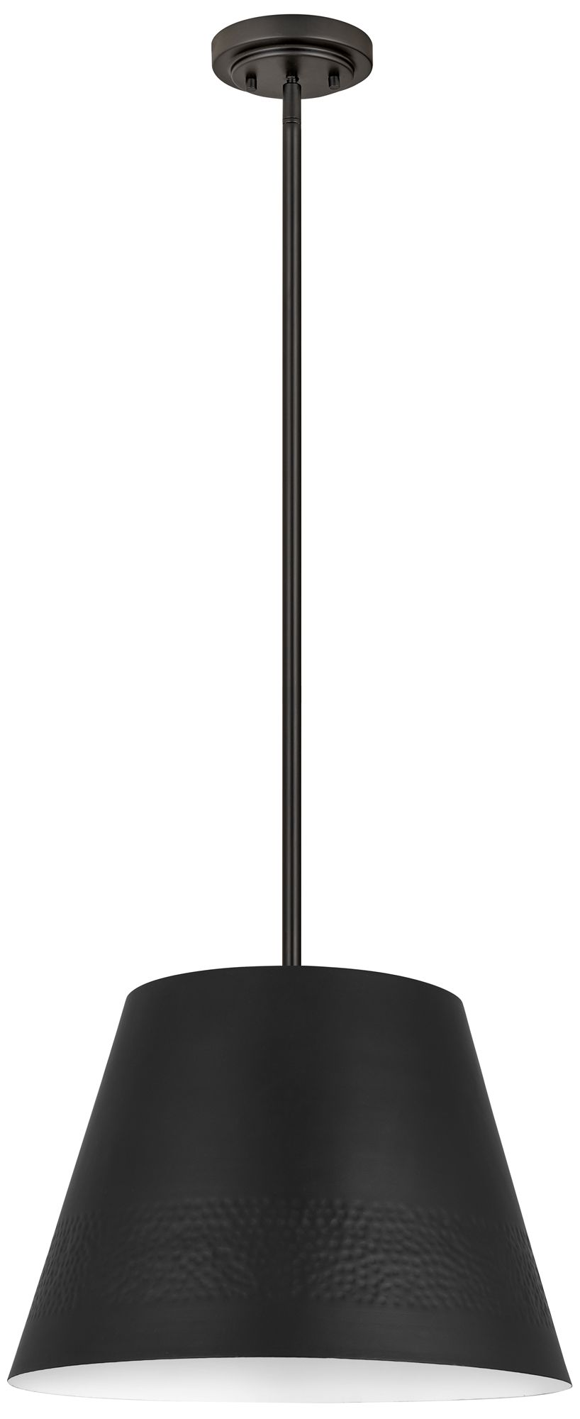 Z-Lite Maddox 18" Wide Modern Matte Black Cone Pendant Light in scene