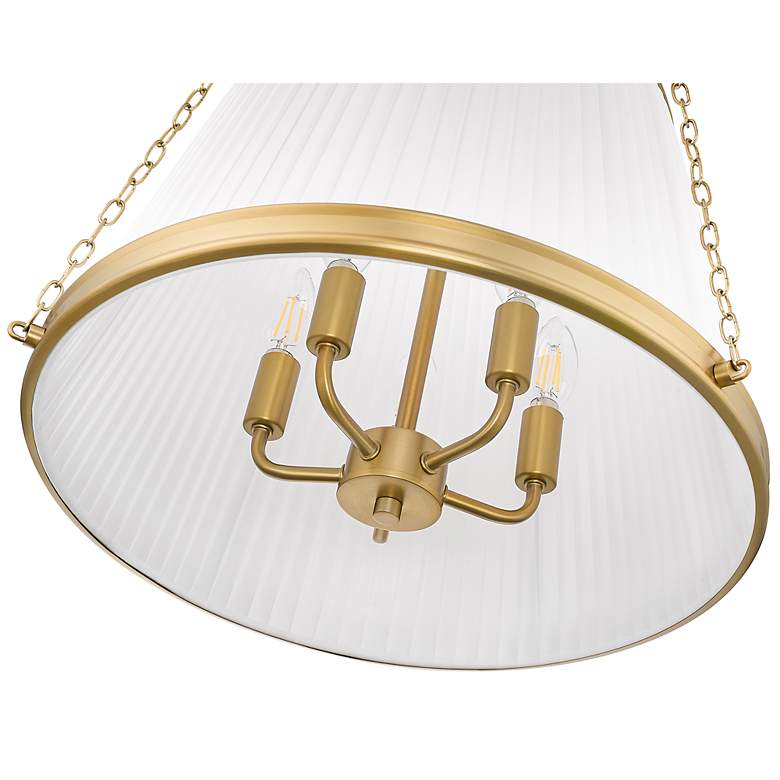 Image 5 Z-Lite Madeline 18" Wide Modern Gold 5-Light Pendant more views