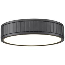 Z-Lite Madison 12 1/2" Wide Matte Black LED Ceiling Light