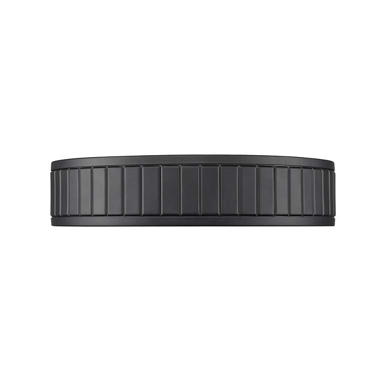 Image 4 Z-Lite Madison 12 1/2" Wide Matte Black LED Ceiling Light more views
