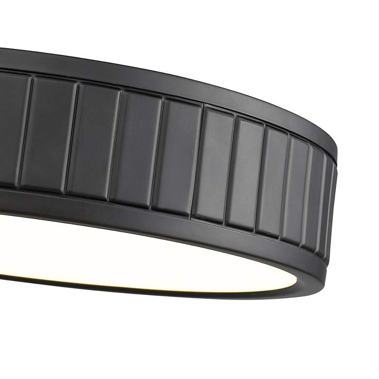 Image 6 Z-Lite Madison 12 1/2" Wide Matte Black LED Ceiling Light more views