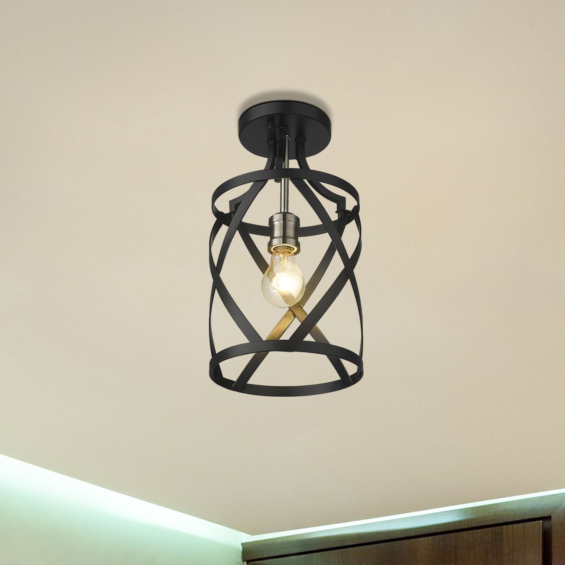 Z-Lite Malcalester Black Collection