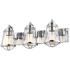 Z-Lite Mariner 24" 3-Light Seeded Glass and Chrome Vanity Bath Light