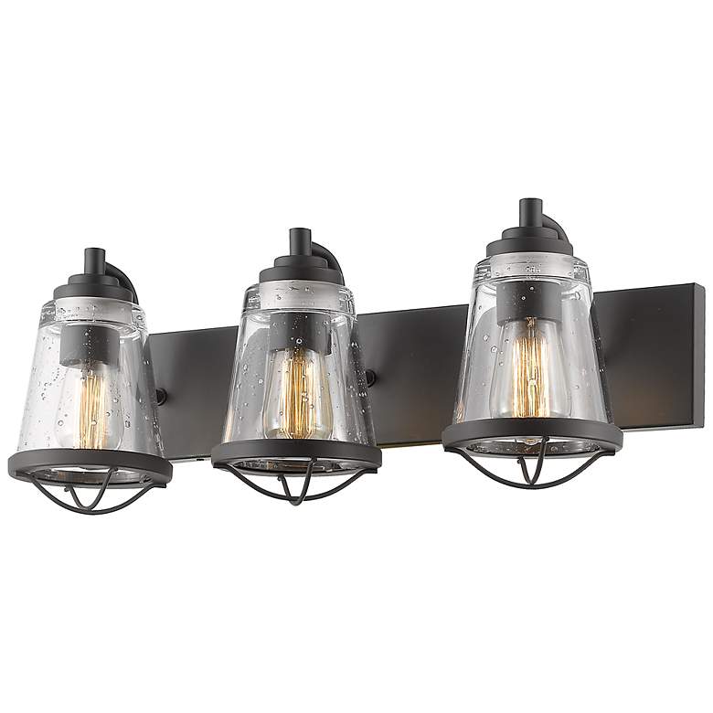 Image 1 Z-Lite Mariner 24" Wide Bronze 3-Light Bath Light