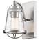 Z-Lite Mariner 9" High Coastal Industrial Brushed Nickel Wall Sconce