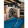 4_Z-Lite Melange 51 1/4" Wide Matte Black 3-Light Billiard Pendant more views