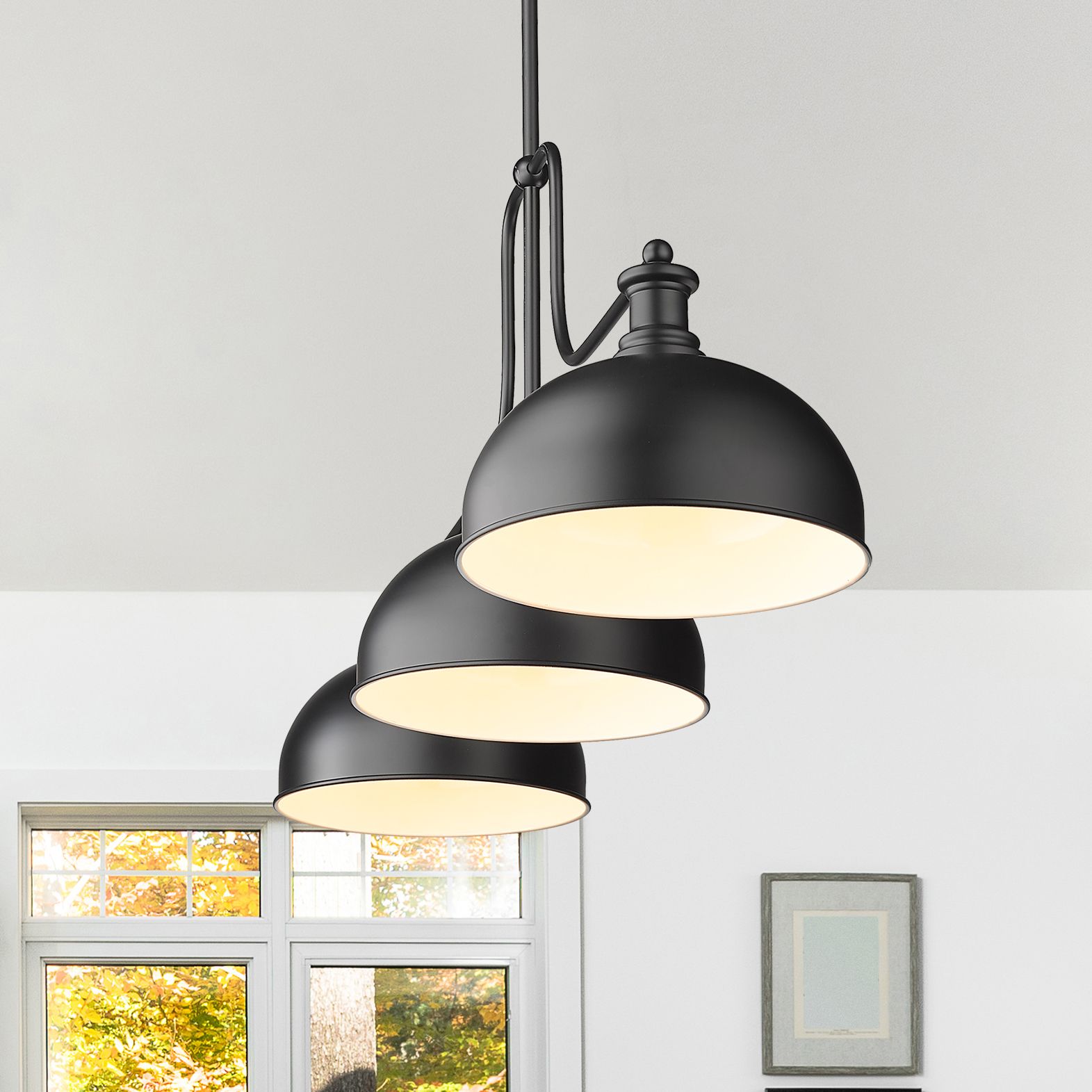 Z-Lite Melange Black Collection