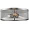 Z-Lite Meshsmith 18" Wide Brushed Nickel Drum Ceiling Light