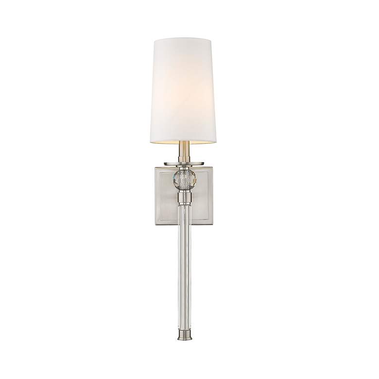 Image 2 Z-Lite Mia 25" High Brushed Nickel Steel Wall Sconce more views
