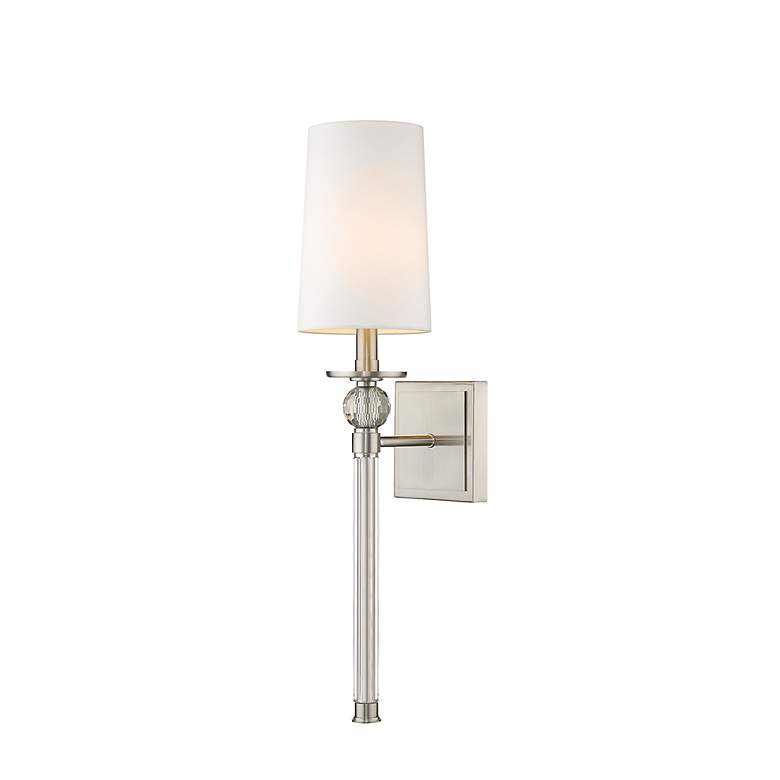Image 3 Z-Lite Mia 25" High Brushed Nickel Steel Wall Sconce more views