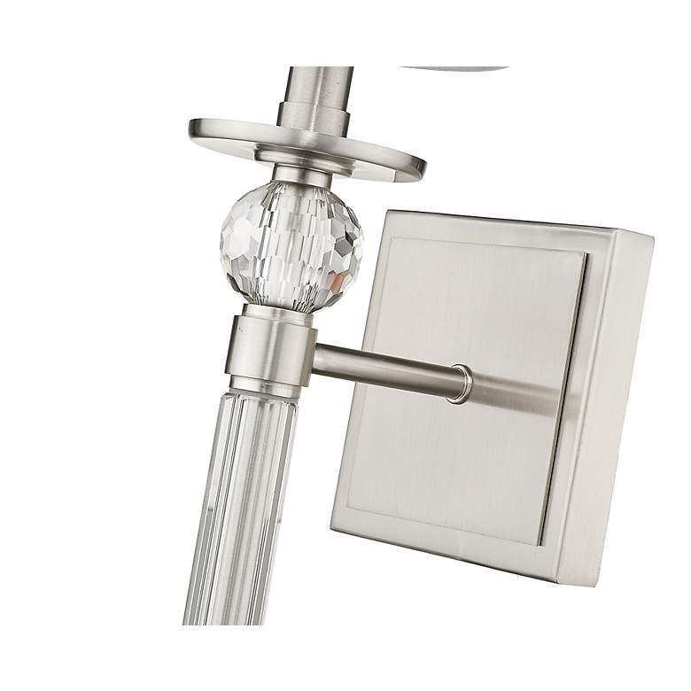 Image 4 Z-Lite Mia 25" High Brushed Nickel Steel Wall Sconce more views