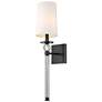 1_Z-Lite Mia 25" High Matte Black Wall Sconce