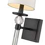 4_Z-Lite Mia 25" High Matte Black Wall Sconce more views