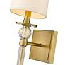 4_Z-Lite Mia 25" High Rubbed Brass Wall Sconce more views