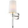 1_Z-Lite Mila 19 1/2" High Polished Nickel 1-Light Wall Sconce