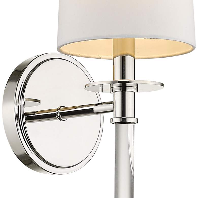 Image 2 Z-Lite Mila 19 1/2 inch High Polished Nickel 1-Light Wall Sconce more views