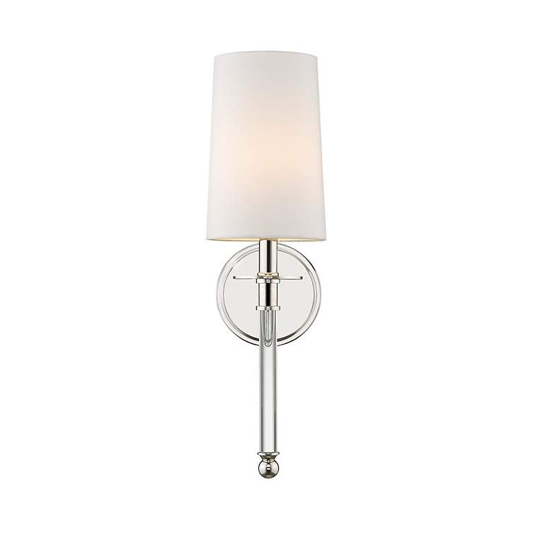Image 2 Z-Lite Mila 19 1/2" High Polished Nickel 1-Light Wall Sconce more views