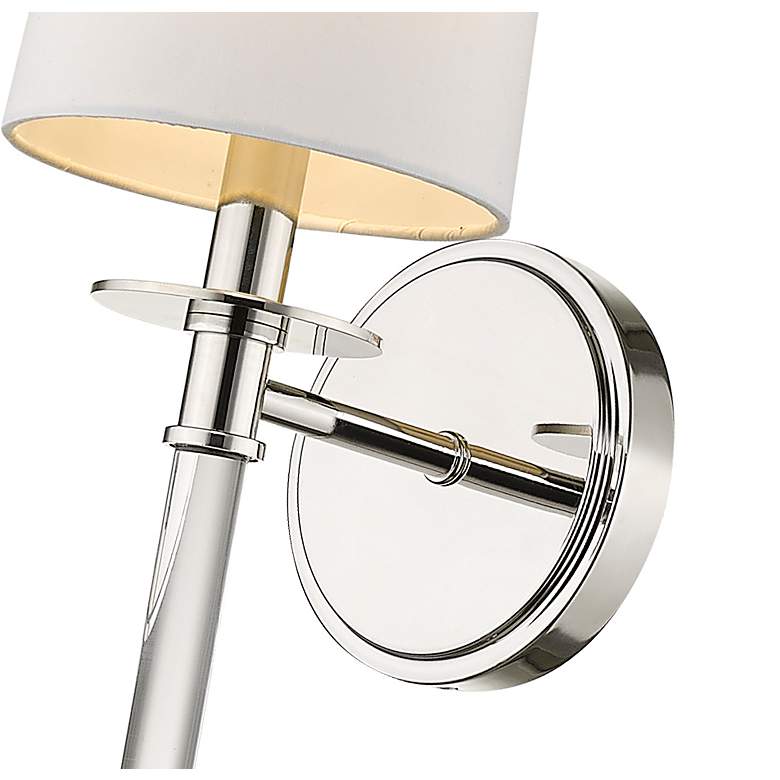 Image 3 Z-Lite Mila 19 1/2" High Polished Nickel 1-Light Wall Sconce more views