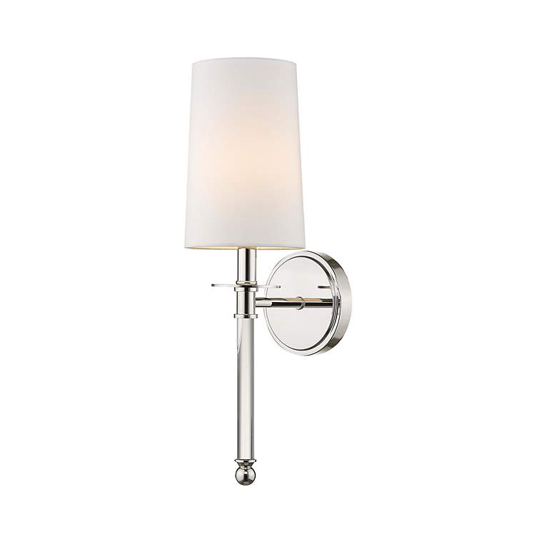 Image 3 Z-Lite Mila 19 1/2" High Polished Nickel 1-Light Wall Sconce more views