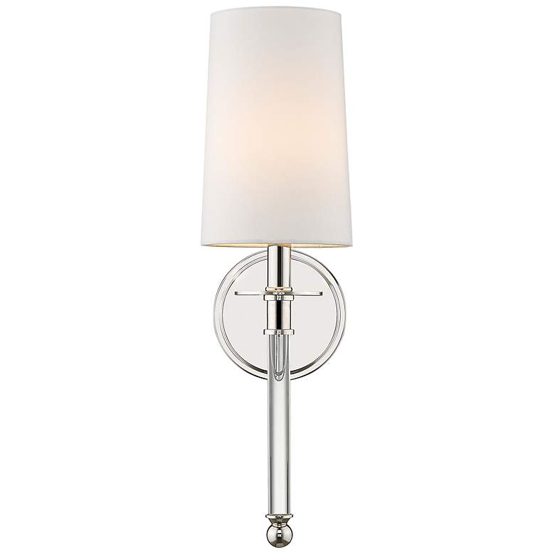 Image 4 Z-Lite Mila 19 1/2" High Polished Nickel 1-Light Wall Sconce more views