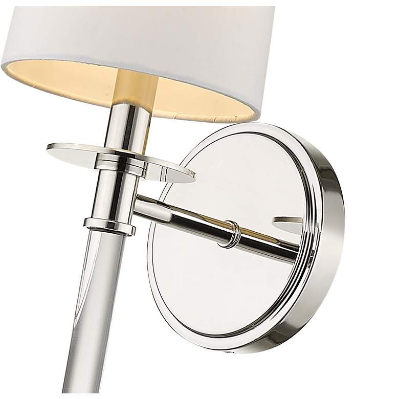 Image 4 Z-Lite Mila 19 1/2" High Polished Nickel 1-Light Wall Sconce more views