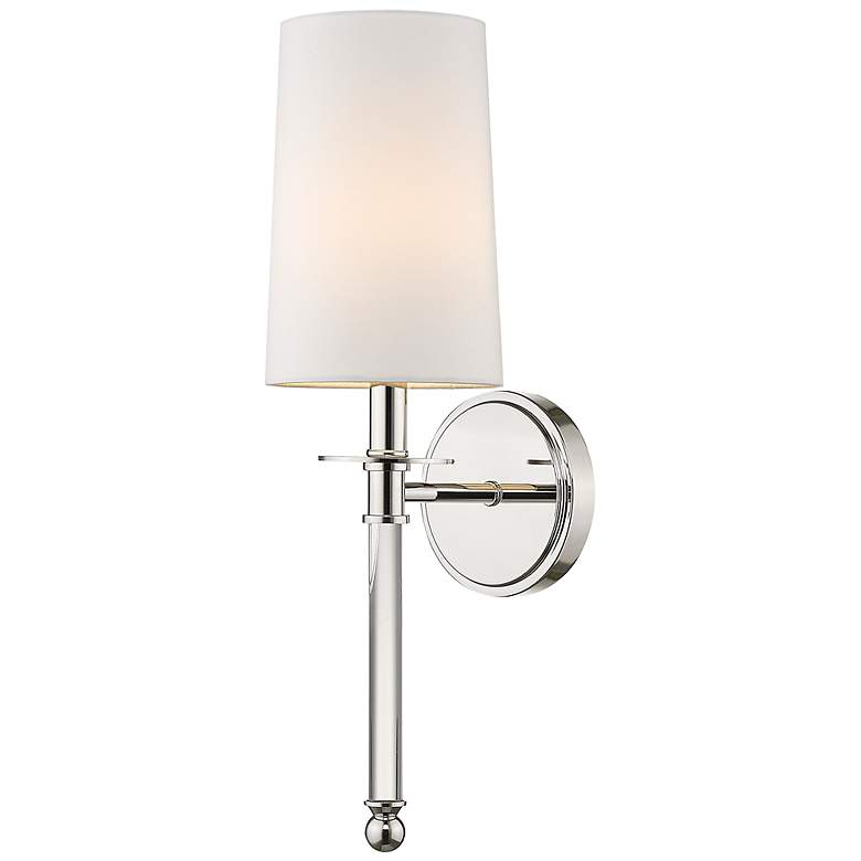 Image 5 Z-Lite Mila 19 1/2 inch High Polished Nickel 1-Light Wall Sconce more views