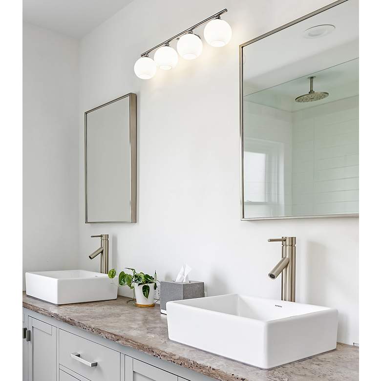 Image 4 Z-Lite Neoma 30" Wide Brushed Nickel 4-Light Bath Light more views